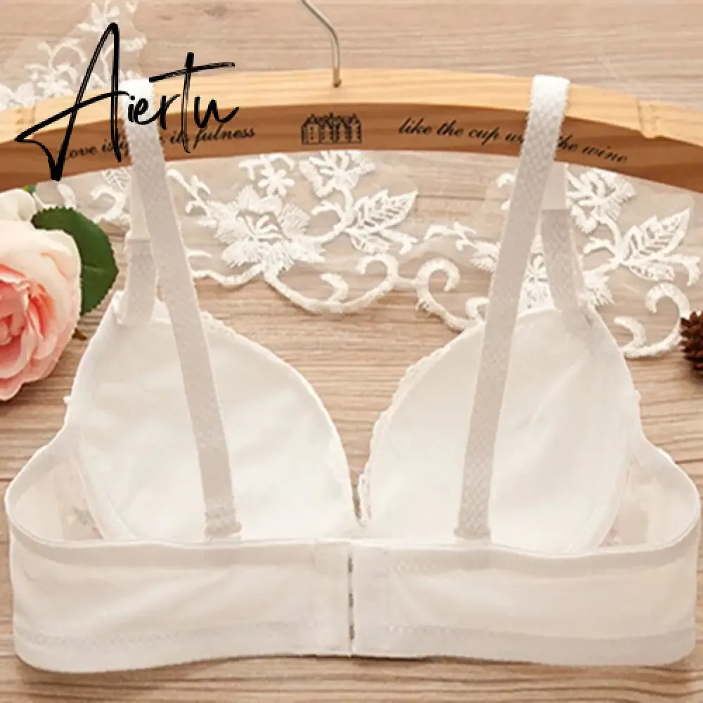 Aiertu Bras for teenagers training bra for kids Cute bow and comfortable Underwear for girls Made of cotton